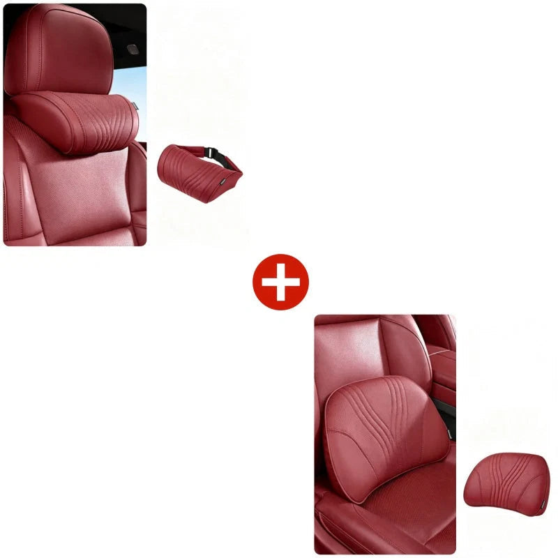🚗💤 Relieve DrivingFatigue! UniversalMemory Foam CarHeadrest Neck Pillow,Ergonomic Support AutoNeck Cushion for LongRoad Trips