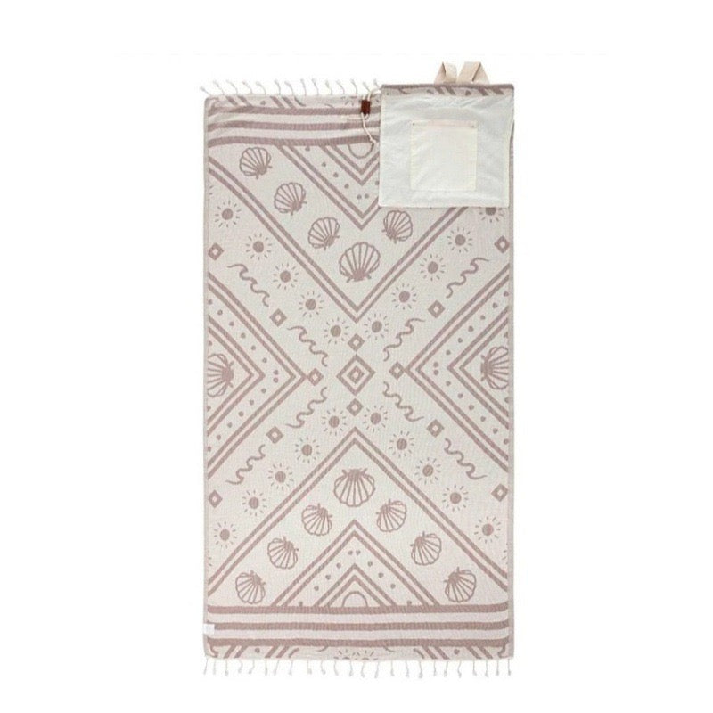 2-in-1 Beach Towel Backpack – Single Towel Bag