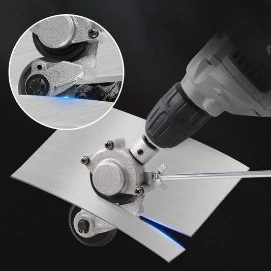 ⚡ 50% OFF NOW! ✨ Electric Drill Sheet Metal Cutter - 3-in-1 Tool for Steel, Aluminum & Copper with Laser-Guided Precision 🔧💥