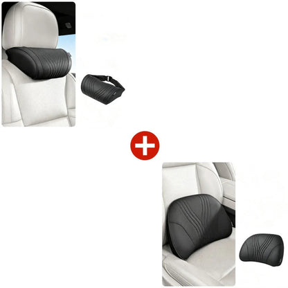 🚗💤 Relieve DrivingFatigue! UniversalMemory Foam CarHeadrest Neck Pillow,Ergonomic Support AutoNeck Cushion for LongRoad Trips