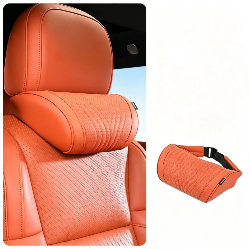 🚗💤 Relieve DrivingFatigue! UniversalMemory Foam CarHeadrest Neck Pillow,Ergonomic Support AutoNeck Cushion for LongRoad Trips