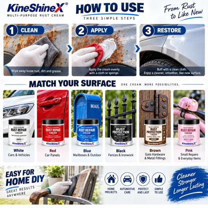 🚗 Rust? Not with this cream! – Multi-purpose rust protection for cars & metal in the home – stops rust, protects & cares – ideal for hinges, tools & garden furniture 🔩✨ 🔥Only 8 items left in stock