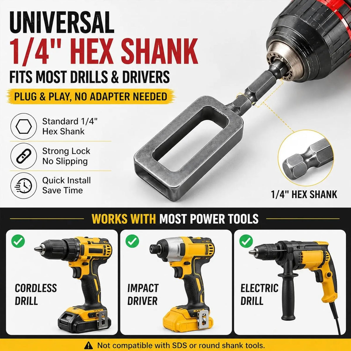 Heavy-Duty Wire Twister Tool – Multifunctional Wire Knotter with Twist Sleeve for Fast Bundling & Greenhouse Assembly