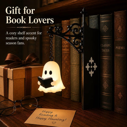 Library Lantern-Decorative Bookshelf Lighting, Miniature Hanging Shelf Lamp, Warm LED Nightlight, Reading Nook Literary Decor,Halloween decorations