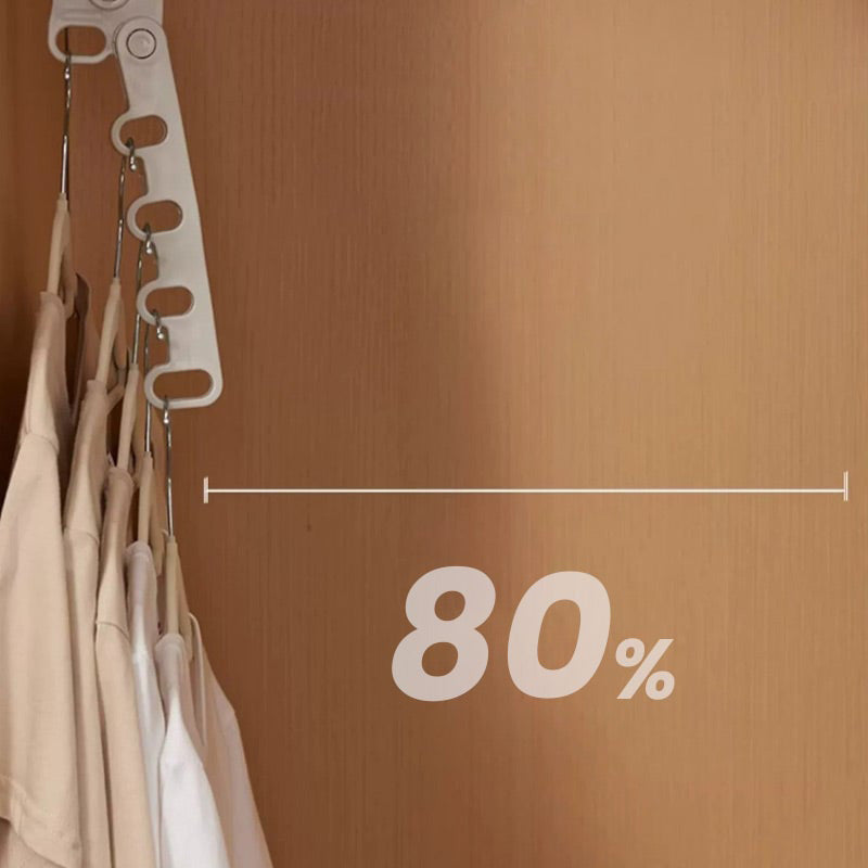 🧥📦 Foldable clothes hanger – 5 hooks, space-saving, perfect for travel!