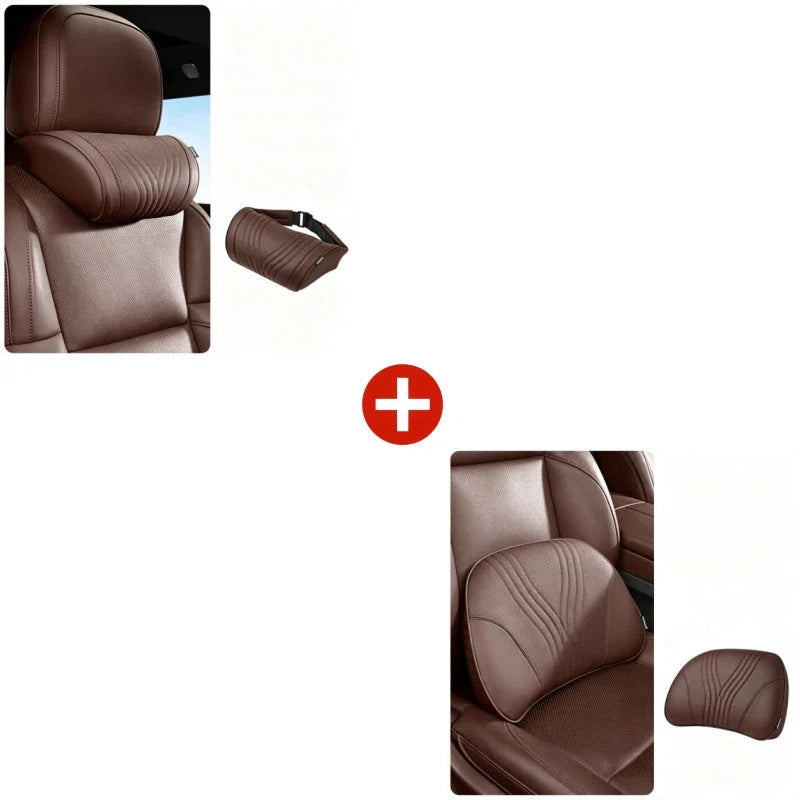 🚗💤 Relieve DrivingFatigue! UniversalMemory Foam CarHeadrest Neck Pillow,Ergonomic Support AutoNeck Cushion for LongRoad Trips