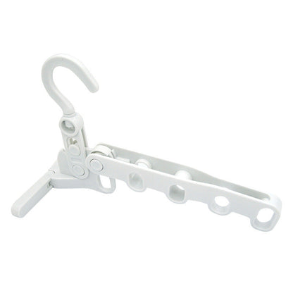 🧥📦 Foldable clothes hanger – 5 hooks, space-saving, perfect for travel!