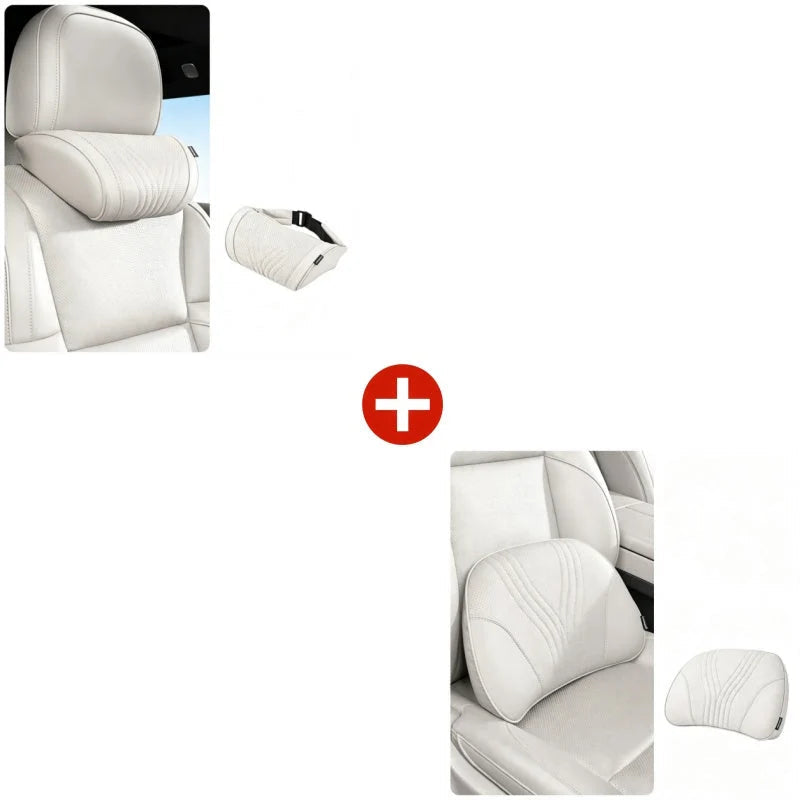 🚗💤 Relieve DrivingFatigue! UniversalMemory Foam CarHeadrest Neck Pillow,Ergonomic Support AutoNeck Cushion for LongRoad Trips