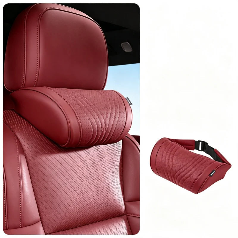 🚗💤 Relieve DrivingFatigue! UniversalMemory Foam CarHeadrest Neck Pillow,Ergonomic Support AutoNeck Cushion for LongRoad Trips
