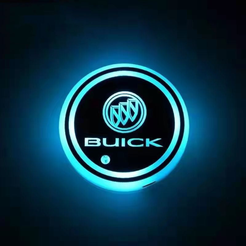 RGB LED Car Cup Coasters – 7-Color USB Rechargeable Car Cup Holder Lights