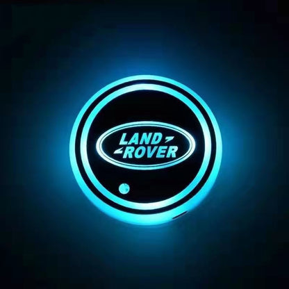 RGB LED Car Cup Coasters – 7-Color USB Rechargeable Car Cup Holder Lights