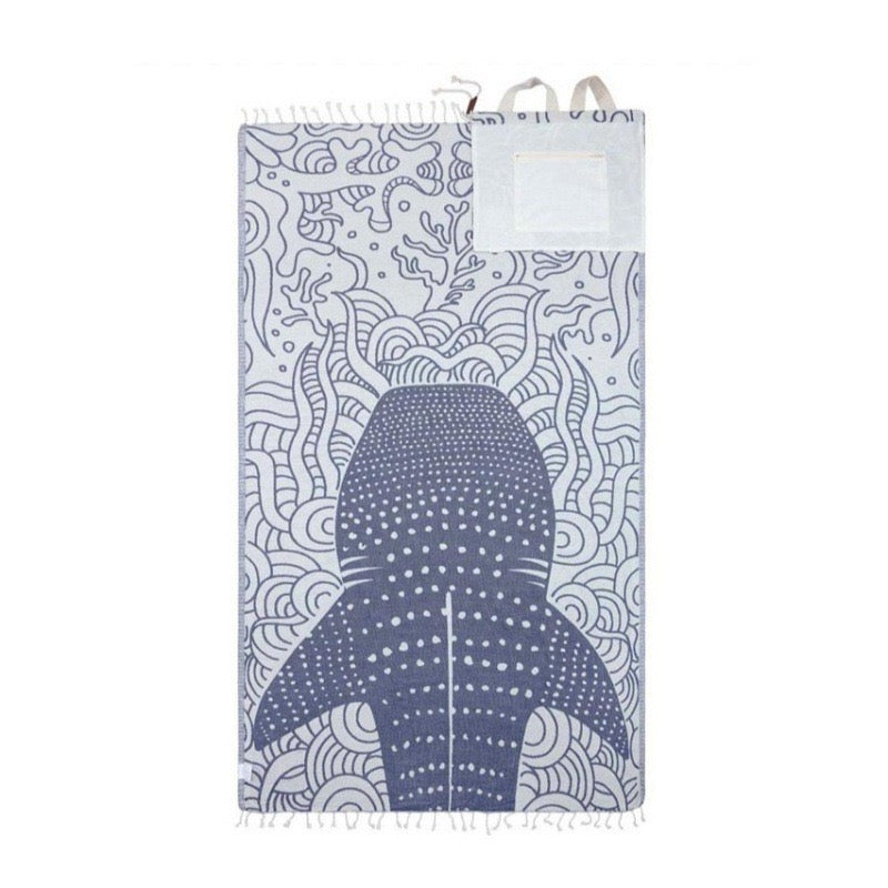 2-in-1 Beach Towel Backpack – Single Towel Bag