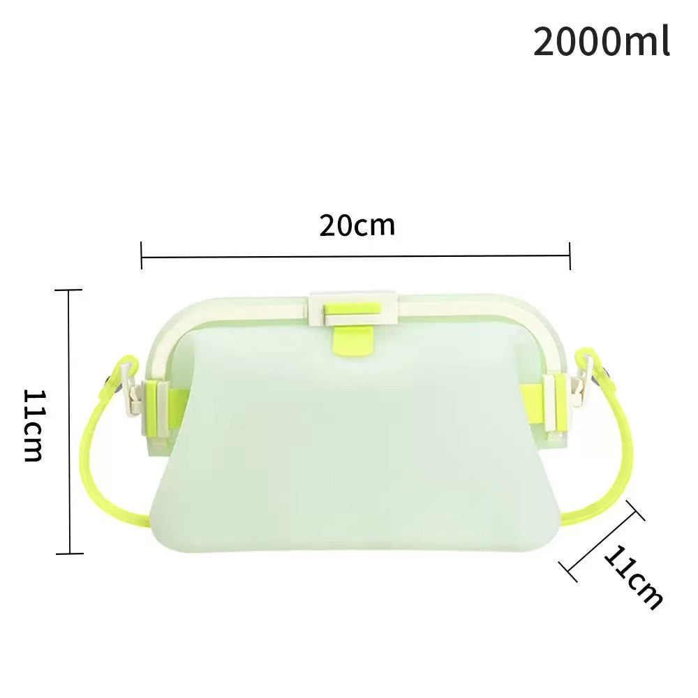 Women's Beach Tote | Silicone Pool Fashion Gym Bag | Silky PA66 nylon , Foldable , Waterproof , Sandproof , Heat-Resistant , Three-Buckle Design