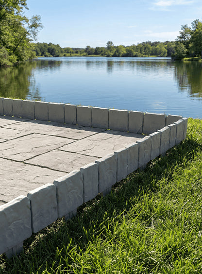 10-Piece Stone-Look Decorative Garden Edging Set