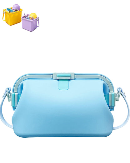 Women's Beach Tote | Silicone Pool Fashion Gym Bag | Silky PA66 nylon , Foldable , Waterproof , Sandproof , Heat-Resistant , Three-Buckle Design
