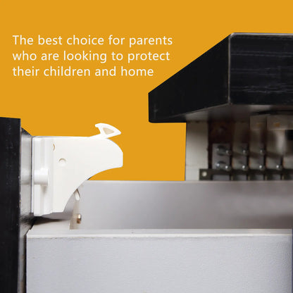 Baby Proofing Magnetic Cabinet Locks and Mom Tested Child Safety Latches includes Magnet Keys and 2 installation cradles designed for reuse on multiple locks