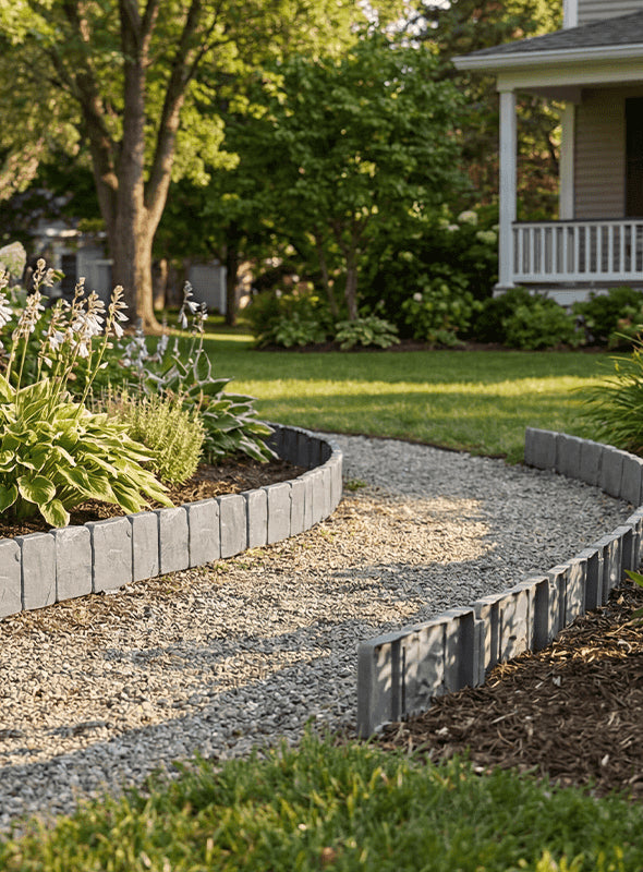 10-Piece Stone-Look Decorative Garden Edging Set