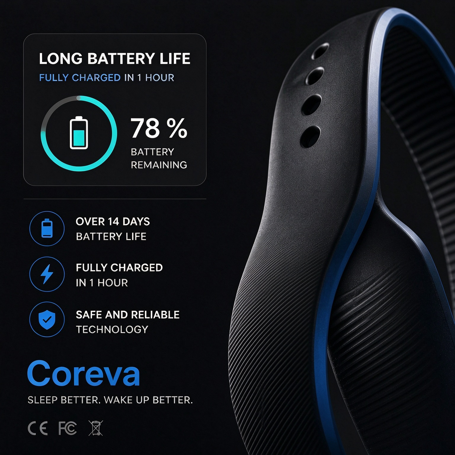 Wake Band charging information