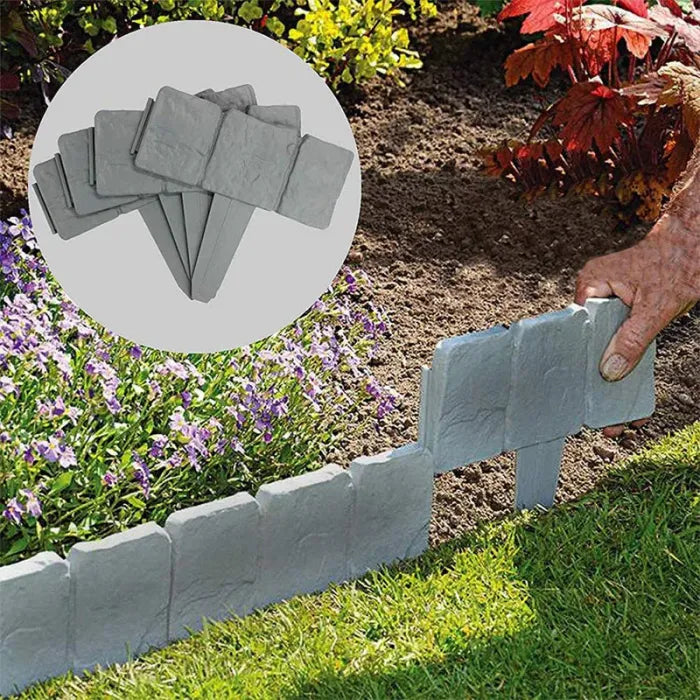 10-Piece Stone-Look Decorative Garden Edging Set